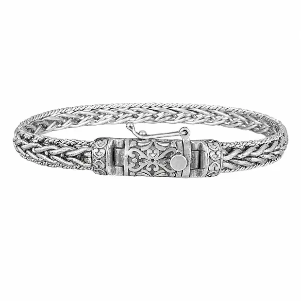 Zilveren Bali style heren armband Eddy Zilveren Bali style heren armband Eddy