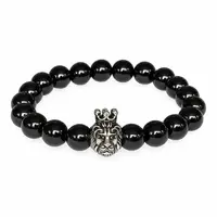 Kralen armband Lion King Black Onyx Kralen armband Lion King Black Onyx