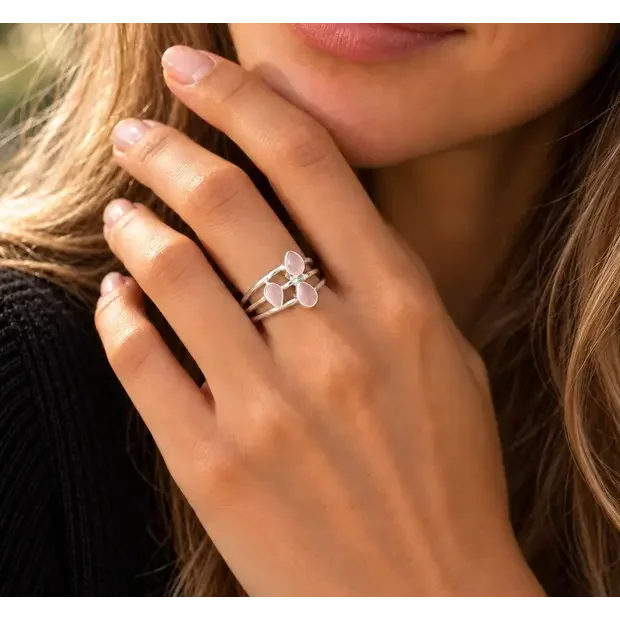 Rozenkwarts ring Momiji