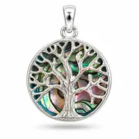 Tree of life hanger Abalone rond