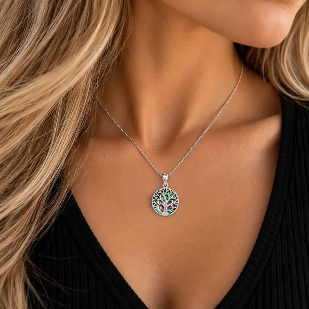 Tree of life hanger Abalone rond Tree of life hanger Abalone rond