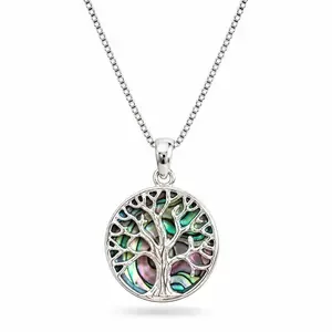 Tree of life ketting Abalone rond