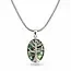 Tree of life ketting Abalone ovaal