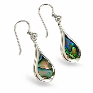 Abalone oorbellen druppel