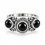 Zilveren ring Black Onyx 'Jaipur' Zilveren ring Black Onyx 'Jaipur'
