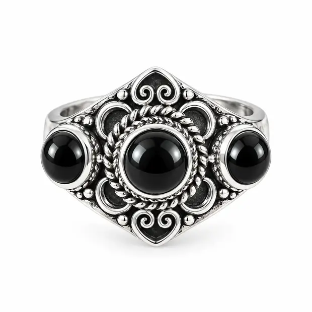 Black onyx ring Punjab Black onyx ring Punjab