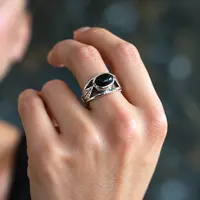 Onyx ring Leaf Onyx ring Leaf
