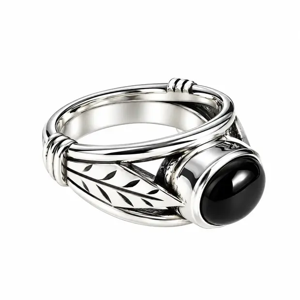 Onyx ring Leaf Onyx ring Leaf