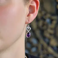 Amethist oorbellen Laia Amethist oorbellen Laia