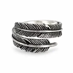 Zilveren ring Feather Zilveren ring Feather