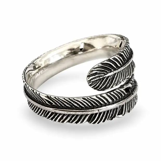 Zilveren ring Feather Zilveren ring Feather
