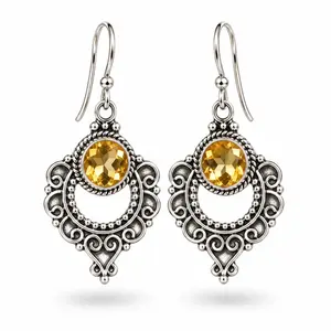 Boho Citrien oorbellen Billy
