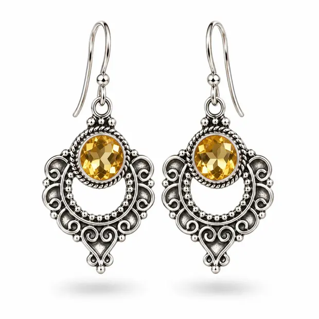 Boho Citrien oorbellen Billy Boho Citrien oorbellen Billy