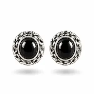 Oorknoppen Black Onyx Daila Oorknoppen Black Onyx Daila