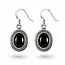 Zilveren oorbellen Black Onyx Vayla Zilveren oorbellen Black Onyx Vayla