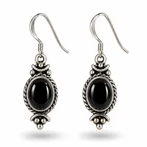 Black Onyx oorbellen Kiara