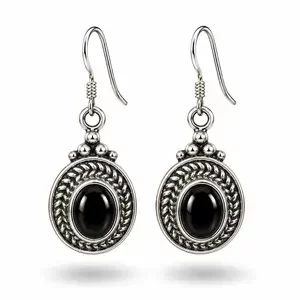 Zilveren oorbellen Black Onyx Zara Zilveren oorbellen Black Onyx Zara