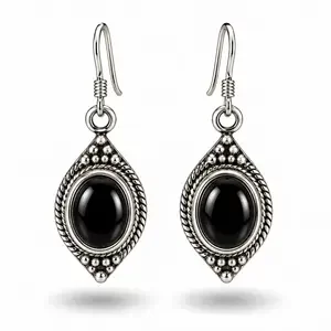 Black Onyx oorbellen Kapoe