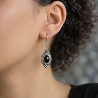 Black Onyx oorbellen Kapoe