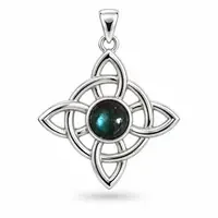 Heksenknoop hanger met Labradoriet