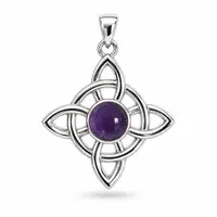 Heksenknoop hanger met Amethist