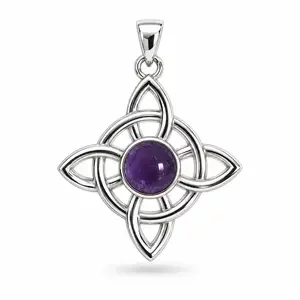 Heksenknoop hanger met Amethist Heksenknoop hanger met Amethist