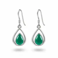 Groene onyx oorbellen Nimra
