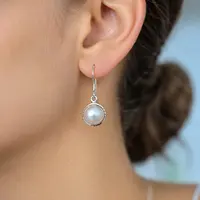 Zilveren Parel oorbellen Paige Zilveren Parel oorbellen Paige