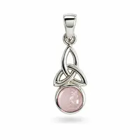 Triquetra hanger rozenkwarts Aine