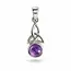 Triquetra hanger amethist Aine Triquetra hanger amethist Aine