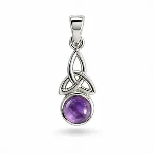 Triquetra hanger amethist Aine
