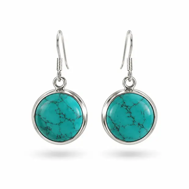 Turquoise oorbellen Tania Turquoise oorbellen Tania