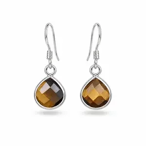 Tiger-eye oorbellen Avin