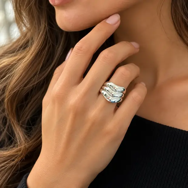 Zilveren ring Webi