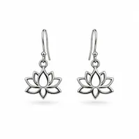 Zilveren oorbellen Bella Lotus
