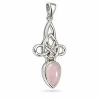 Triquetra rozenkwarts hanger Awen Triquetra rozenkwarts hanger Awen