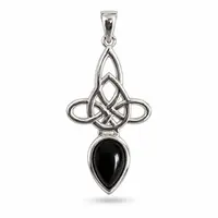 Triquetra black onyx hanger Awen Triquetra black onyx hanger Awen