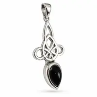Triquetra black onyx hanger Awen Triquetra black onyx hanger Awen