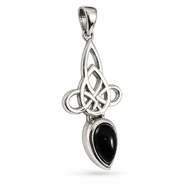 Triquetra black onyx hanger Awen Triquetra black onyx hanger Awen