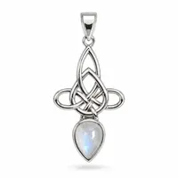 Triquetra maansteen hanger Awen Triquetra maansteen hanger Awen