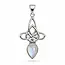 Triquetra maansteen hanger Awen Triquetra maansteen hanger Awen