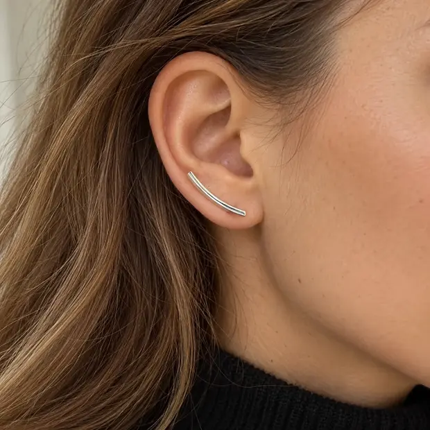 Zilveren ear climbers Meghan Zilveren ear climbers Meghan