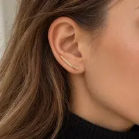 Goldplated ear climbers Meghan