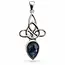 Triquetra saffier hanger Awen Triquetra saffier hanger Awen