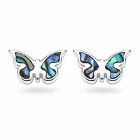 Abalone oorknopjes Vlinder Abalone oorknopjes Vlinder