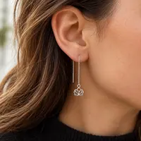 Zilveren ear threaders Lotus Zilveren ear threaders Lotus