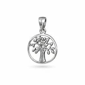 Zilveren Tree of Life hanger rond Zilveren Tree of Life hanger rond