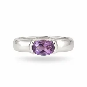 Zilveren ring Amethist Zya