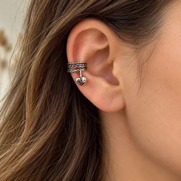 Zilveren earcuff Nyla Zilveren earcuff Nyla
