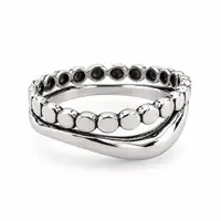 Zilveren ring Weavy Zilveren ring Weavy
